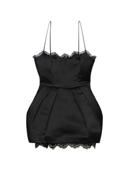 BLUMARINE - Abito corto in raso