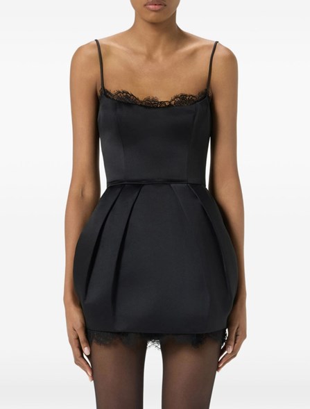 BLUMARINE - Abito corto in raso