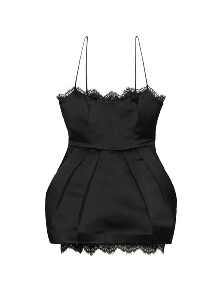 BLUMARINE - Abito corto in raso