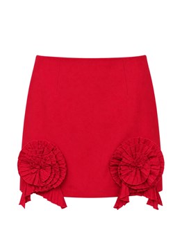 BLUMARINE - - BLUMARINE スカート
- レッド
- 3Dローズ付きのショート丈タフタスカート
- フックとサイドファスナー開閉
- タフタ素材
- ポリエステル製
- イタリア製