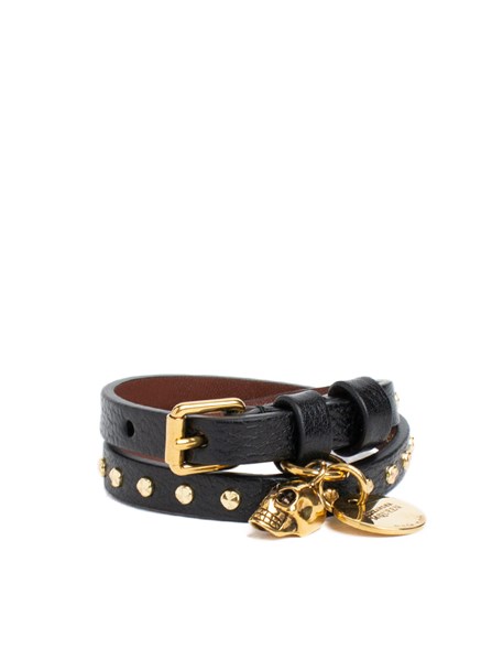 alexander mcqueen leather bracelet